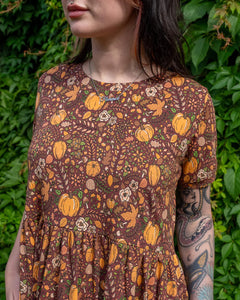 Halloween: Autumn Pumpkin Oversized Smock Dress