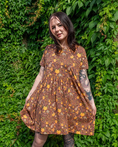 Halloween: Autumn Pumpkin Oversized Smock Dress