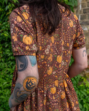 Load image into Gallery viewer, Halloween: Autumn Pumpkin Oversized Smock Dress