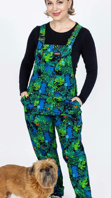 Jungle Cats Stretch Twill Dungarees