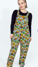 Load image into Gallery viewer, Tarot Dinosaurs Stretch Twill Dungarees