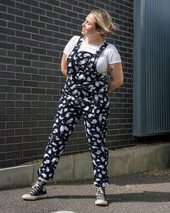 Cousins Rebel Romance x Yasmin Cousins Ghosties Stretch Dungarees