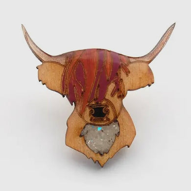 Highland Cow Brooch