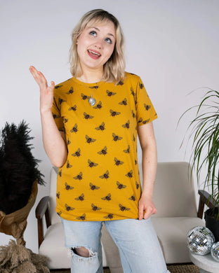 Buzzy Bee Mustard Gold Tee