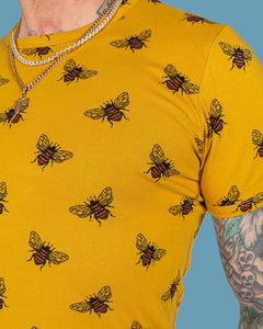Buzzy Bee Mustard Gold Tee