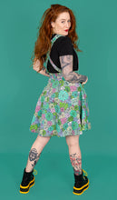 Load image into Gallery viewer, Succulents Flared Pinafore Dress