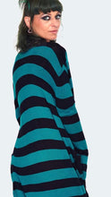 Load image into Gallery viewer, Oversized Striped Cardigan Teal