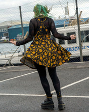 Load image into Gallery viewer, Rebel Romance Celestial Sun and Moon Stretch Flared Pinafore