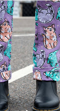Load image into Gallery viewer, Rebel Romance x Abi Perry Purrfect Cats Stretch Dungarees