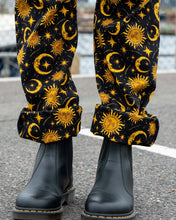 Load image into Gallery viewer, Rebel Romance Celestial Sun and Moon Stretch Dungarees
