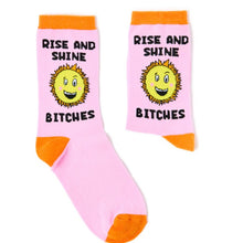 Load image into Gallery viewer, Ladies Rise And Shine Bitches Socks