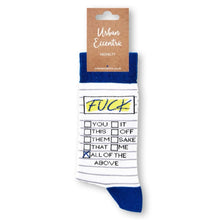 Load image into Gallery viewer, Unisex Fuck Tick List Socks