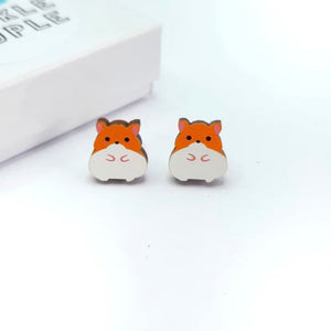 Hamster Stud Earrings