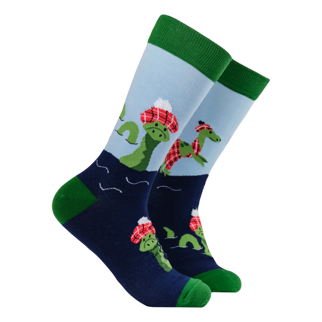 LOCH NESS MONSTER SOCKS - NESSIE
