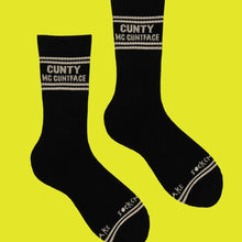 Load image into Gallery viewer, SWEARY SPORTS SOCKS - CUNTY MC CUNTFACE