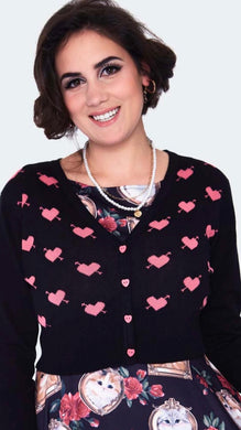 Cupid Heart Knitted Cardigan