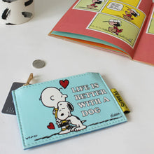 Load image into Gallery viewer, Peanuts Life Is Better With A Dog Zip Purse Snoopy