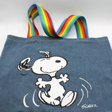 Load image into Gallery viewer, Peanuts Be Happy Stonewash Tote