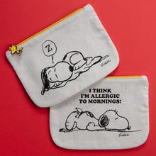 Load image into Gallery viewer, Peanuts Allergic To Mornings Pouch