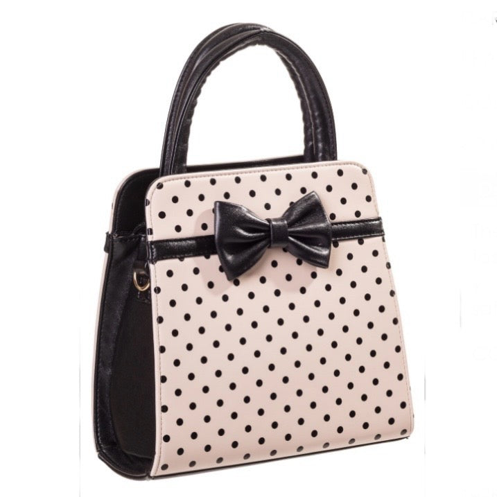 Carla Handbag Cream Black