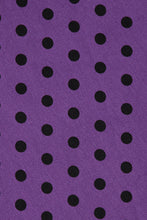 Load image into Gallery viewer, Lily Purple Polka Dot Off Shoulder Dress