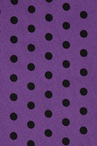 Lily Purple Polka Dot Off Shoulder Dress