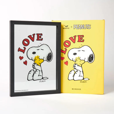 Peanuts A4 Framed Mirror - Love Snoopy