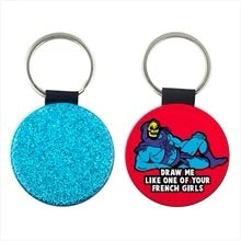 Load image into Gallery viewer, French Girls Skeletor / Titanic Mashup Keyring