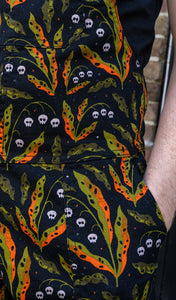 Halloween: Run & Fly x Clare Lewis Poison and Plants Stretch Twill Dungarees