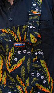 Halloween: Run & Fly x Clare Lewis Poison and Plants Stretch Twill Dungarees