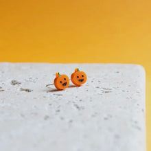 Load image into Gallery viewer, Pumpkin Earrings