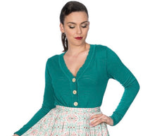 Load image into Gallery viewer, June Cardigan Turquoise