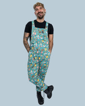 Load image into Gallery viewer, Rebel Romance Bloom And Brew Stretch Dungarees