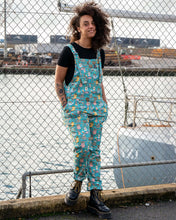 Load image into Gallery viewer, Rebel Romance Bloom And Brew Stretch Dungarees