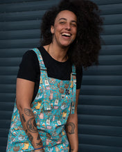 Load image into Gallery viewer, Rebel Romance Bloom And Brew Stretch Dungarees