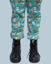 Load image into Gallery viewer, Rebel Romance Bloom And Brew Stretch Dungarees