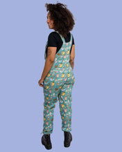 Load image into Gallery viewer, Rebel Romance Bloom And Brew Stretch Dungarees