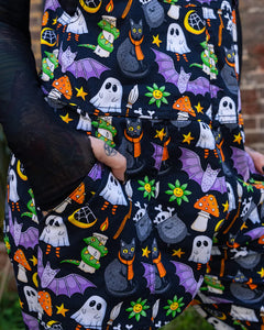 Halloween: Cauldron Cats Stretch Twill Dungarees