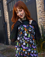 Load image into Gallery viewer, Halloween: Cauldron Cats Stretch Twill Dungarees