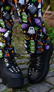 Halloween: Cauldron Cats Stretch Twill Dungarees