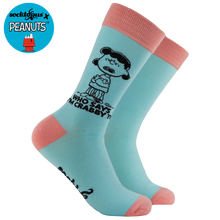 Load image into Gallery viewer, WHO SAYS I'M CRABBY?? SOCKS - PEANUTS