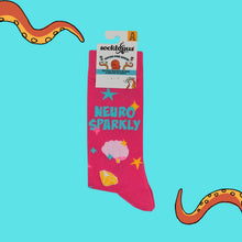 Load image into Gallery viewer, Neuro Sparkly Socks