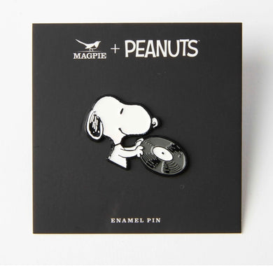 Peanuts Music is Life Enamel Pin - Records Snoopy