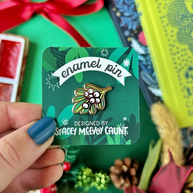 Mistletoe Enamel Pin