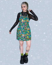 Load image into Gallery viewer, Festive: Fairytales and Pantomimes Stretch Twill Pinafore Dress