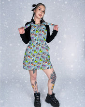 Load image into Gallery viewer, Pug Bugs Stretch Twill Pinafore Dress