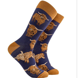 Highland Cow Socks - Och Aye the Moo!