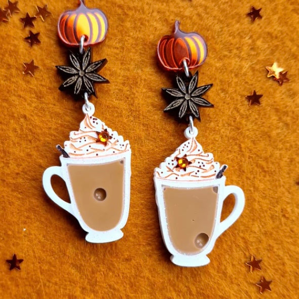 Pumpkin spice earrings