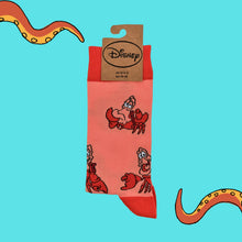 Load image into Gallery viewer, Disney&#39;s The Little Mermaid Socks - Sebastian UK 4-8