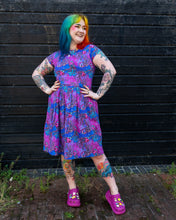 Load image into Gallery viewer, Jellyfish Stretch Belted Tea Dress with Pockets